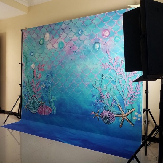 Mermaid Background Under Water Newborn Backdrop Photography Studio Props