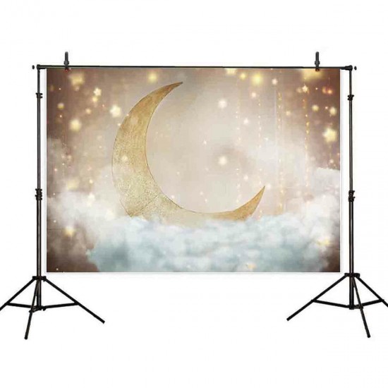 Moon Star Photography Background Children Baby Birthday Theme Backdrops Bedroom Decor Tapestry 150x90cm 210x150cm 270x180cm