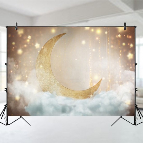 Moon Star Photography Background Children Baby Birthday Theme Backdrops Bedroom Decor Tapestry 150x90cm 210x150cm 270x180cm