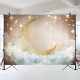Moon Star Photography Background Children Baby Birthday Theme Backdrops Bedroom Decor Tapestry 150x90cm 210x150cm 270x180cm