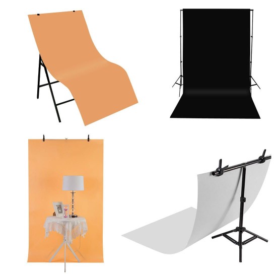 PU5200 120x60cm Photography Background Screen Backdrop Studio Pure Color PVC Paper Kits