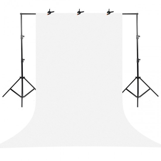 Photography Studio Background Photo Backdrops with Tripod Support Stand White Screen Backdrop Photo Kit