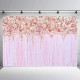 Pink Flowers Wall Photography Backdrops Rose Floral Wedding Photo Background Pink Flowers Wall Photography Backdrops Rose Floral Wedding Photo Background