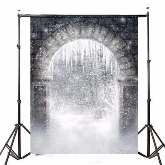 Snow Forest Archway Magic World Theme Photography Vinyl Backdrop Studio Background 2.1m x 1.5m Snow Forest Archway Magic World Theme Photography Vinyl Backdrop Studio Background 2.1m x 1.5m