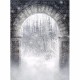 Snow Forest Archway Magic World Theme Photography Vinyl Backdrop Studio Background 2.1m x 1.5m