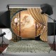 T079 3x5ft Classical Courtyard Moonlight Photography Background Cloth Studio Photo Backdrop