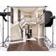 Vinyl Interior Staircase Hall Mansion Cloth Photography Backdrop Background Vinyl Interior Staircase Hall Mansion Cloth Photography Backdrop Background