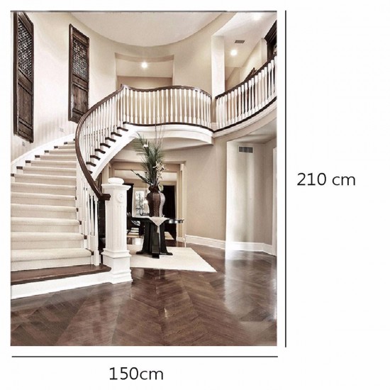 Vinyl Interior Staircase Hall Mansion Cloth Photography Backdrop Background Vinyl Interior Staircase Hall Mansion Cloth Photography Backdrop Background