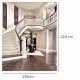 Vinyl Interior Staircase Hall Mansion Cloth Photography Backdrop Background