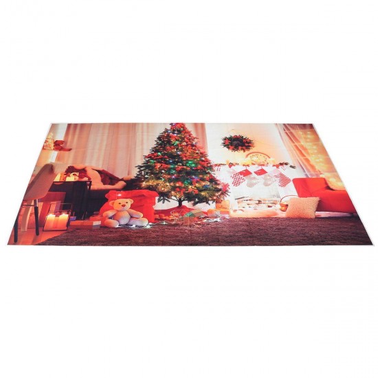 W-244 Christmas Photography Backdrop Cloth Family Photo Shoot Props Christmas Background Decoration
