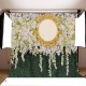 White Flowers Wedding Photography Backdrop Curtain Party Photo Background Cloth Decoration Props White Flowers Wedding Photography Backdrop Curtain Party Photo Background Cloth Decoration Props