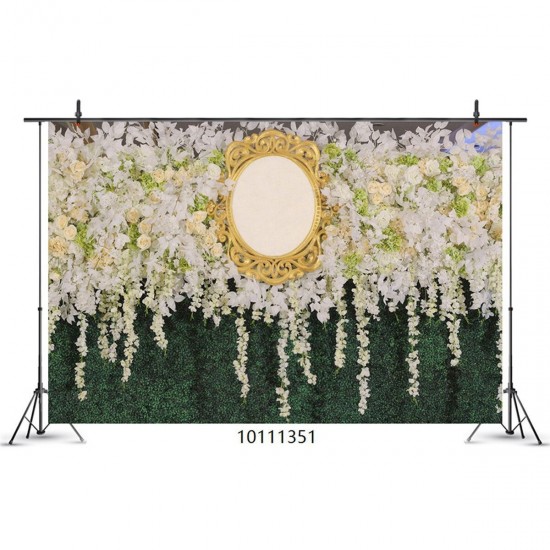 White Flowers Wedding Photography Backdrop Curtain Party Photo Background Cloth Decoration Props White Flowers Wedding Photography Backdrop Curtain Party Photo Background Cloth Decoration Props