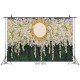 White Flowers Wedding Photography Backdrop Curtain Party Photo Background Cloth Decoration Props