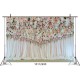 White Flowers Wedding Photography Backdrop Curtain Party Photo Background Cloth Decoration Props White Flowers Wedding Photography Backdrop Curtain Party Photo Background Cloth Decoration Props