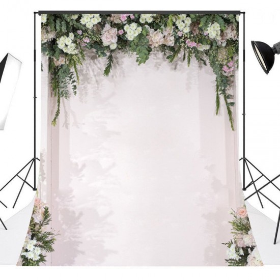White Flowers Wedding Photography Backdrop Curtain Party Photo Background Cloth Decoration Props White Flowers Wedding Photography Backdrop Curtain Party Photo Background Cloth Decoration Props
