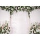 White Flowers Wedding Photography Backdrop Curtain Party Photo Background Cloth Decoration Props