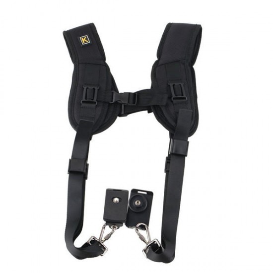 Double Shoulder Neck Strap With Sling Belt For Digital SLR DSLR Camera Double Shoulder Neck Strap With Sling Belt For Digital SLR DSLR Camera