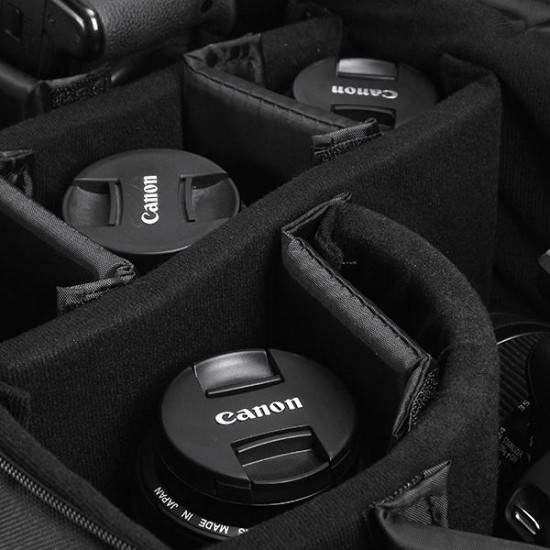 3828U Insert Camera Lens Flash Light Protective Storage DIY Padded Bag