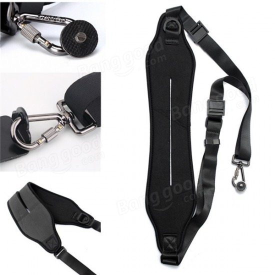 Nylon Camera Shoulder Neck Strap Belt Sling For Canon Nikon Sony DSLR Black Nylon Camera Shoulder Neck Strap Belt Sling For Canon Nikon Sony DSLR Black