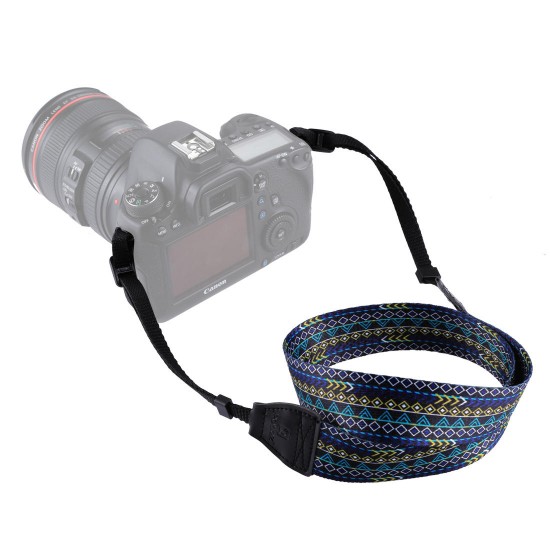 PU6008A Retro Ethnic Style Multi-color Series Shoulder Neck Strap for SLR DSLR Cameras