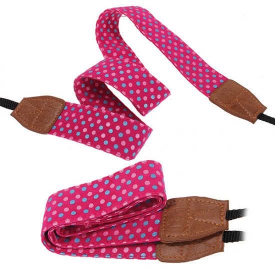 Spot Pattern Camera Shoulder Neck Strap SLR DSLR For Nikon Canon Sony