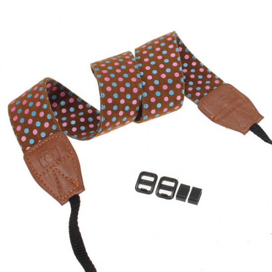 Spot Pattern Camera Shoulder Neck Strap SLR DSLR For Nikon Canon Sony