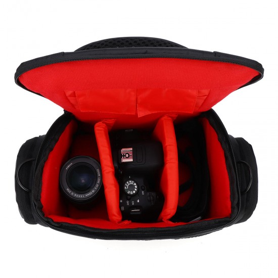 Travel Storage Shoulder Bag for DLSR Camera Main Body Lens with Rain Cover