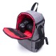 Water-resistant Anti-Theft Camera Bag Backpack Charge Earphone Hole for DSLR Camera Lens Tripod