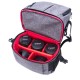 Water-resistant Anti-Theft Camera Bag Backpack Charge Earphone Hole for DSLR Camera Lens Tripod