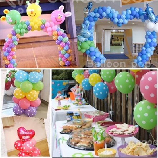 100pcs 12 Inch Wedding Party Balloons Wedding Room Dot Balloons Room Party Decoration 100pcs 12 Inch Wedding Party Balloons Wedding Room Dot Balloons Room Party Decoration