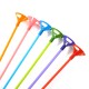 100pcs 38cm Plastic Colorful Balloon Stick Balloon Prop Party Decoration 100pcs 38cm Plastic Colorful Balloon Stick Balloon Prop Party Decoration