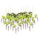 12 Pcs Artificial Silk Flower Wisteria Vine Hanging Garland Garden Wedding Decorations