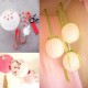 15Packs White Round Paper Lanterns with Assorted Sizes for Wedding Party Decorations