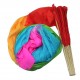 1.8M 5 colors Belly Dance Fan Bamboo Long Silk Fans Dance Performance Supplies