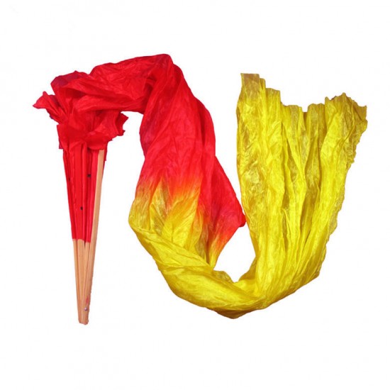 1.8M Multicolor Belly Dance Fan Bamboo Long Silk Fans Dance Performance Supplies 1.8M Multicolor Belly Dance Fan Bamboo Long Silk Fans Dance Performance Supplies