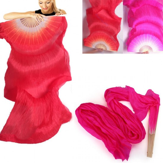1.8m Lengthen Belly Dance Fan Imitated Silk Fabric Bamboo Fans Dance Dancing Performance Supplies 1.8m Lengthen Belly Dance Fan Imitated Silk Fabric Bamboo Fans Dance Dancing Performance Supplies