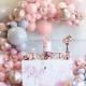 201PCS/Set Pink Balloons Arch Kit Tape Party Birthday Wedding Garland Decor