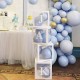 4PCS/Set DIY Transparent Box Latex Balloon for Boy Girl Baby Shower Wedding Birthday Party Decoration Backdrop