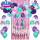 77pcs Mermaid Party Supplies Party Decorations for Girls Birthday Party Baby Shower Decoration