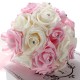 Crystal Artificial Foam Rose Flower Bridesmaid Bouquet Bridal Wedding Decorations