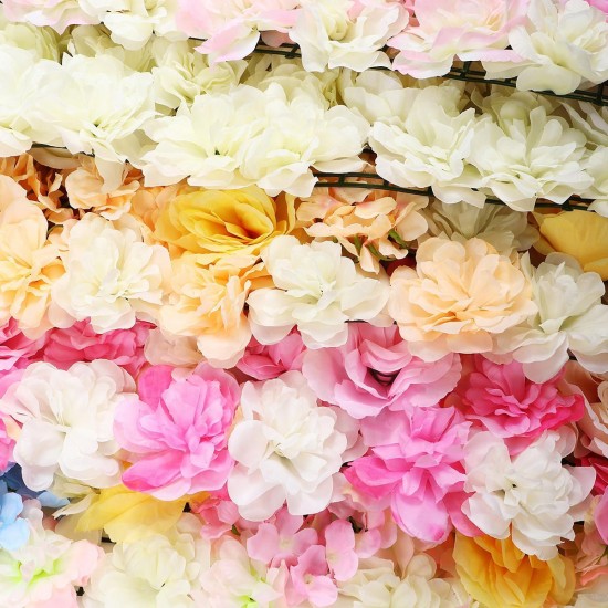 DIY Artificia Wedding Rose Flower Panel Backdrop Wall Road Arch Decorations DIY Artificia Wedding Rose Flower Panel Backdrop Wall Road Arch Decorations