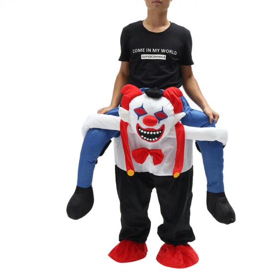 Devil Clown Unisex Dwarf Carry Me Fancy Piggy Back Ride On Dress Mascot Costume Party Pants