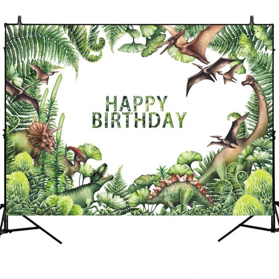 Dinosaur Forest Theme Birthday Backdrop Vinyl Studio Backdrop Photography Props Photo Background Decorations
