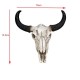 Halloween Long horn Skull Resin Cow Skull Sculpture Statue Wall Decorations Horns Wall Mount Home Bar Wall