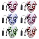 Halloween Mask LED Luminous Flashing Face Mask Party Masks Light Up Dance Halloween Cosplay