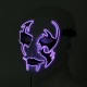 Halloween Mask LED Luminous Flashing Face Mask Party Masks Light Up Dance Halloween Cosplay