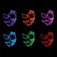 Halloween Mask LED Luminous Flashing Party Masks Light Up Dance Halloween Cosplay Props