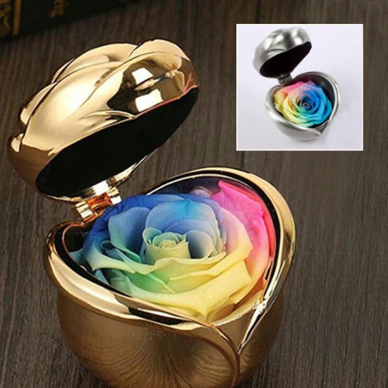Handmade Preserved Fresh Flower Immortal Rose in Box Valentines Day Decorations Lady Gifts Handmade Preserved Fresh Flower Immortal Rose in Box Valentines Day Decorations Lady Gifts