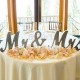 Mr & Mrs Shining Free Standing Letter Sign Table Large Wooden Wedding Decorations
