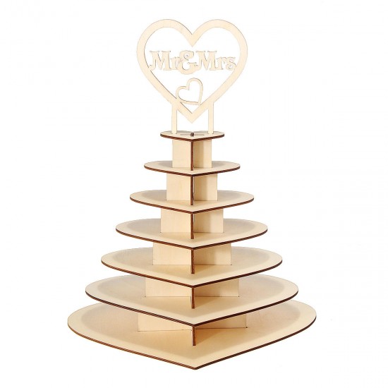 Personalised Chocolate Snack Display Mr&Mrs Heart Wedding Dessert Stand Shelf Rack Party Centrepiece